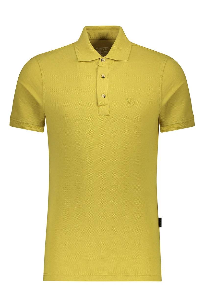 پولوشرت آستین کوتاه مردانه رنگ سبز زرد