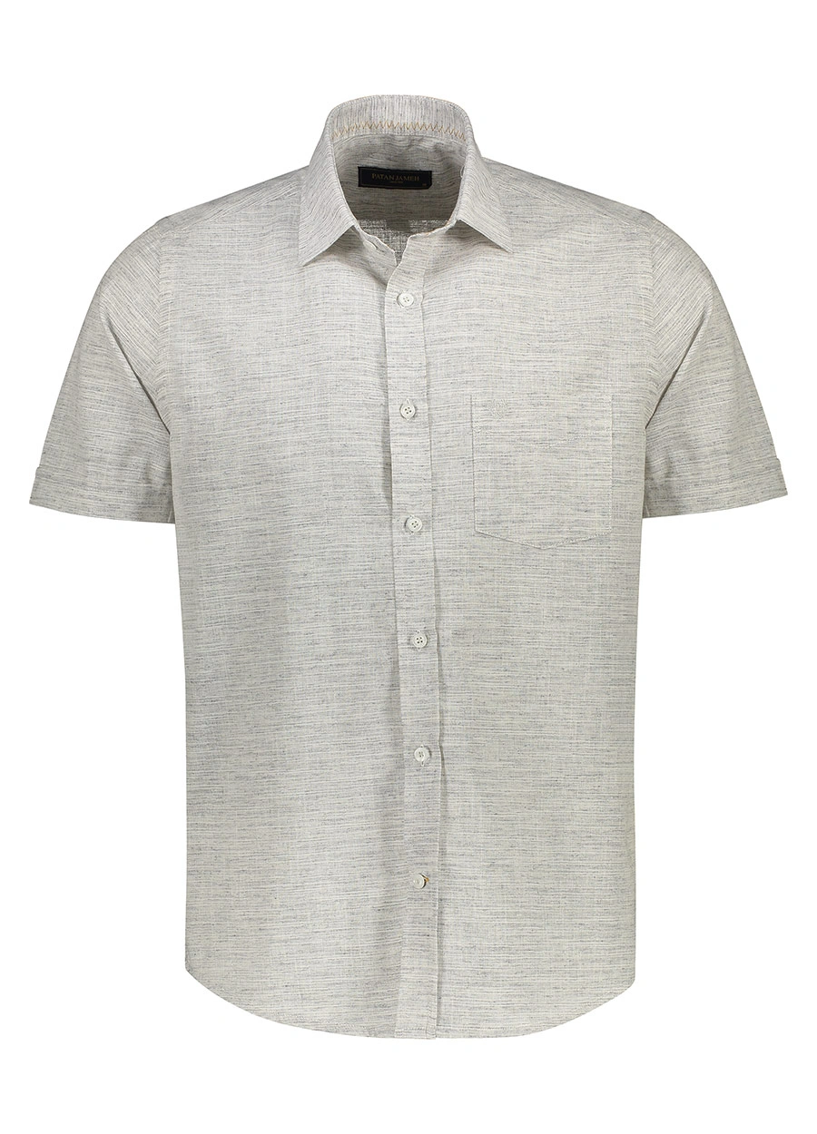 پیراهن آستین کوتاه کلاسیک مردانه خنک