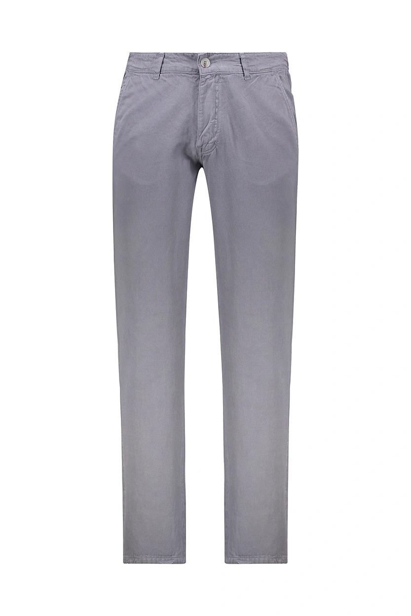 شلوار کتان مردانه پشت کمر کشدار رنگ طوسی