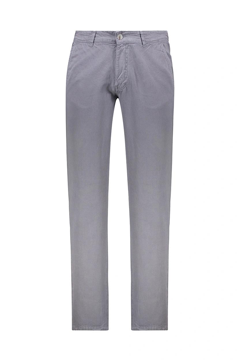 شلوار کتان مردانه پشت کمر کشدار رنگ طوسی