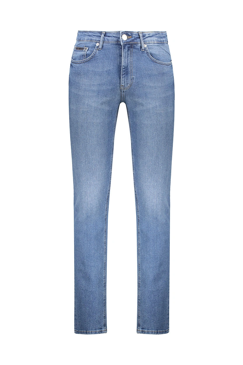 شلوار جین مردانه مدل راسته آبی سنگشور