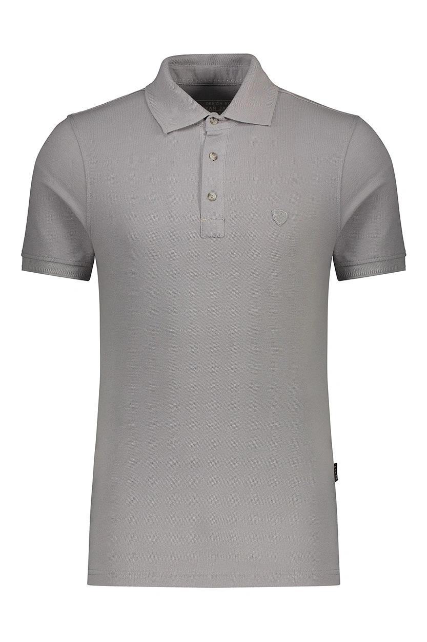 پولوشرت آستین کوتاه مردانه رنگ طوسی