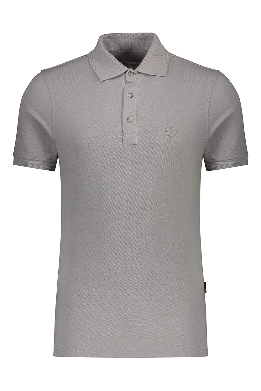 پولوشرت آستین کوتاه مردانه رنگ طوسی