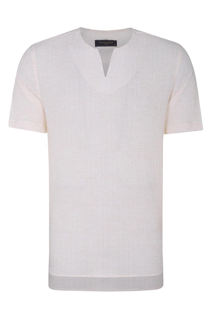 پیراهن آستین کوتاه مردانه زرد