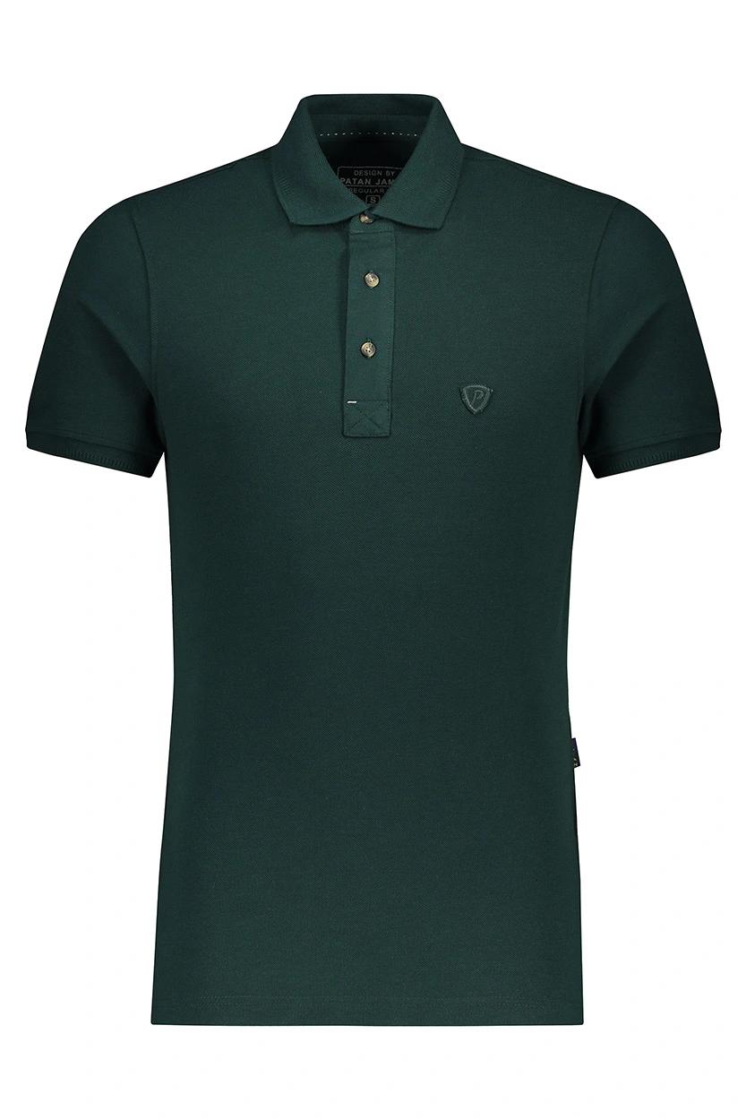 پولوشرت آستین کوتاه مردانه رنگ سبز یشمی