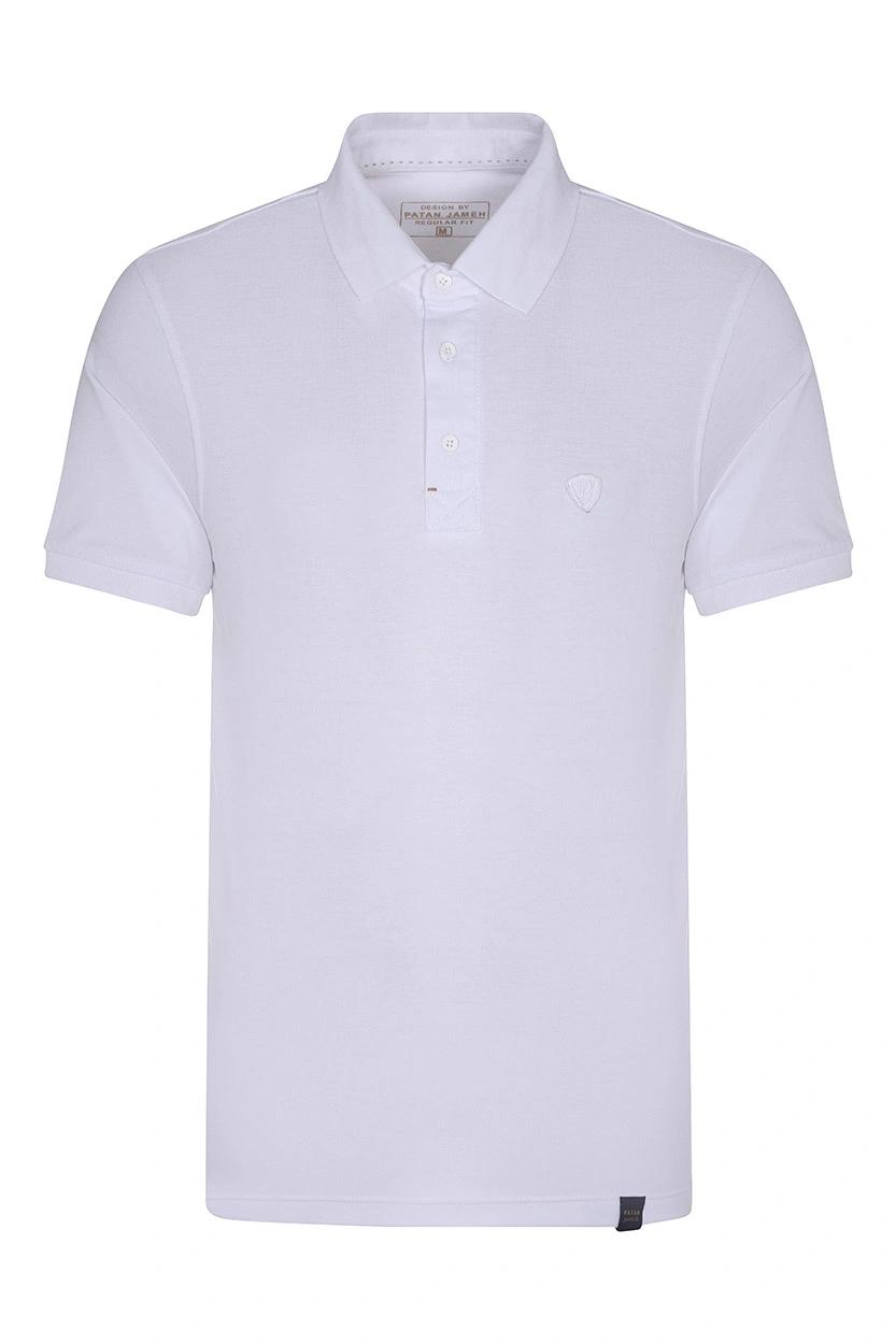 پولوشرت آستین کوتاه مردانه رنگ سفید