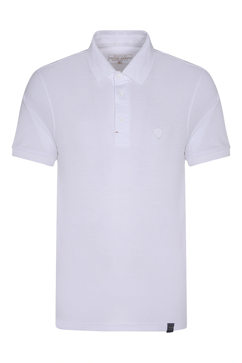 پولوشرت آستین کوتاه مردانه رنگ سفید