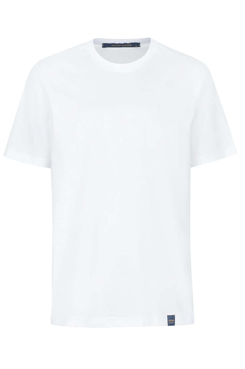تیشرت آستین کوتاه مردانه رنگ سفید