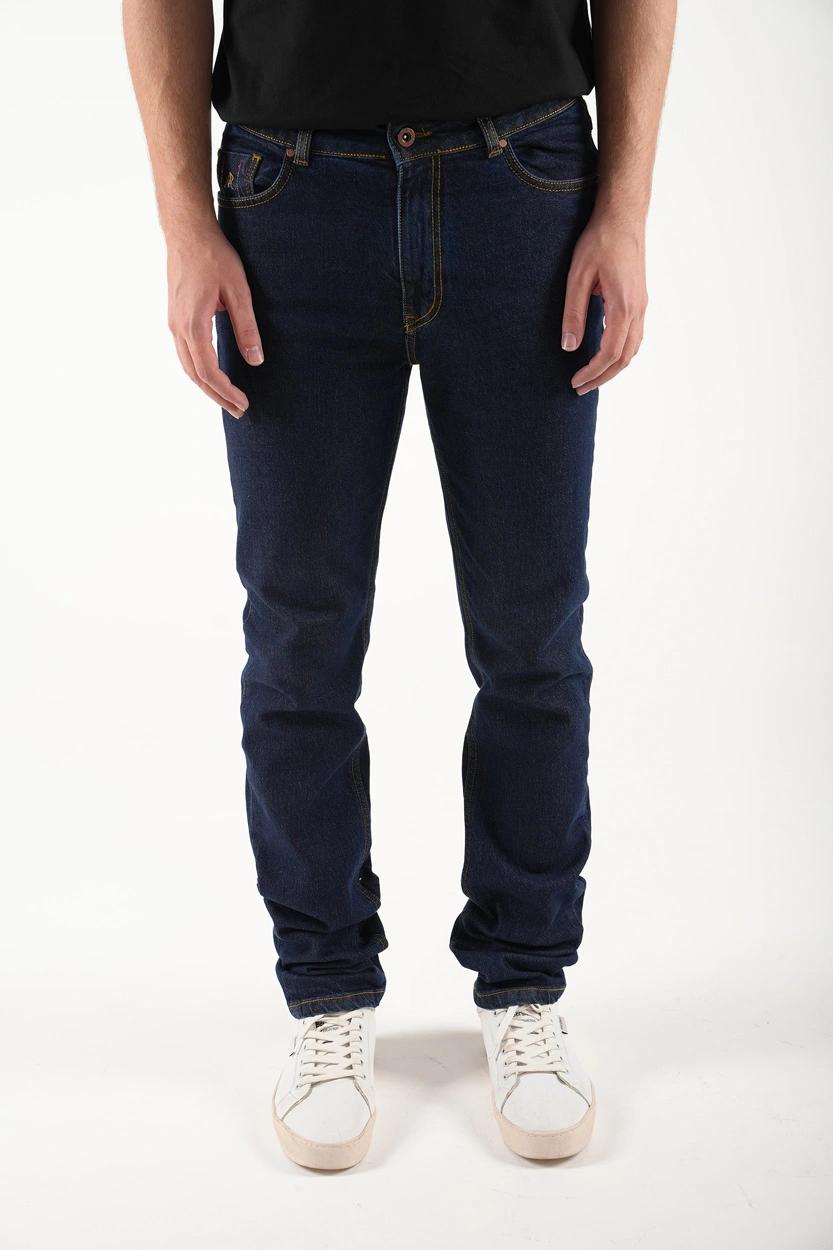 شلوار جین مردانه مدل راسته رنگ سرمه ای