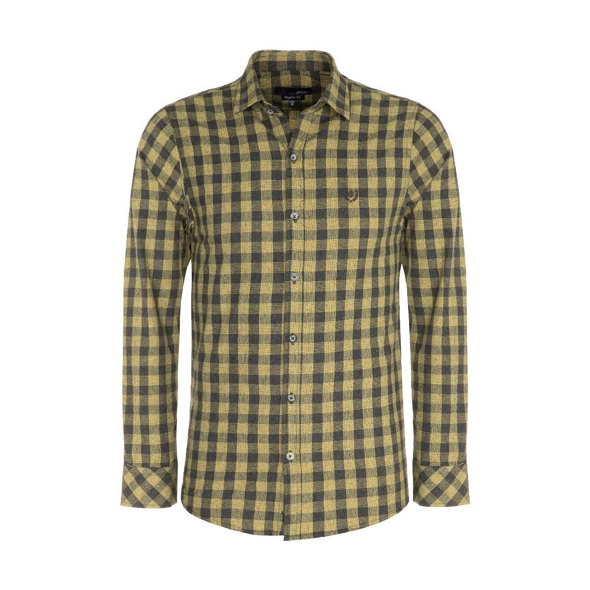 پیراهن آستین بلند مردانه پشمی تولید شرکت پاتن جامه می باشد. جنس پارچه پنبه / پلی استر می باشد. مناسب