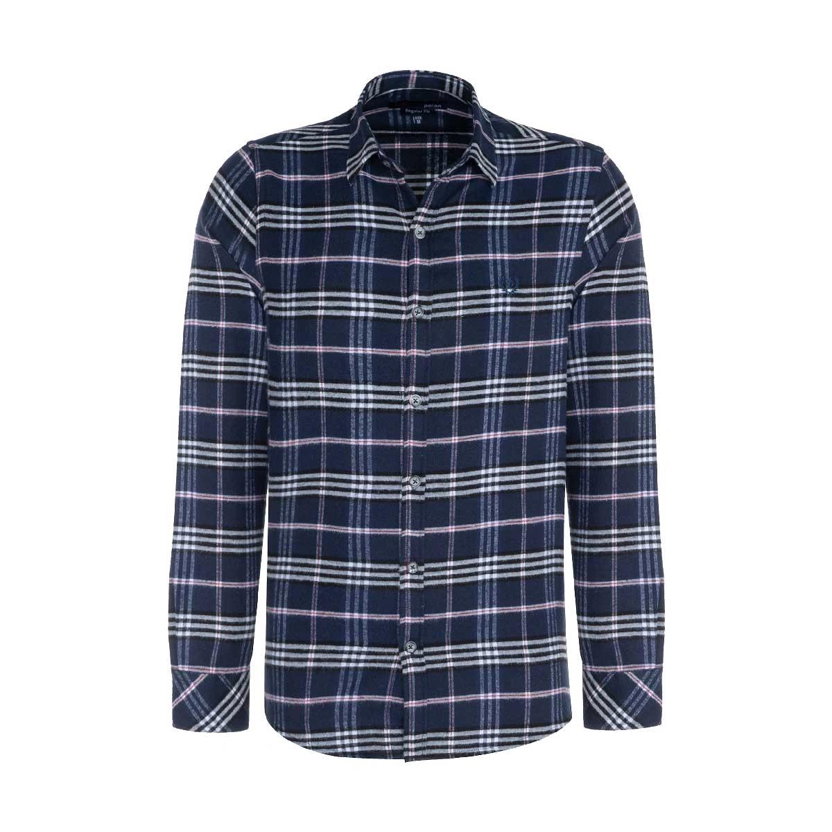 پیراهن آستین بلند مردانه پشمی تولید شرکت پاتن جامه می باشد. جنس پارچه پنبه / پلی استر می باشد. مناسب