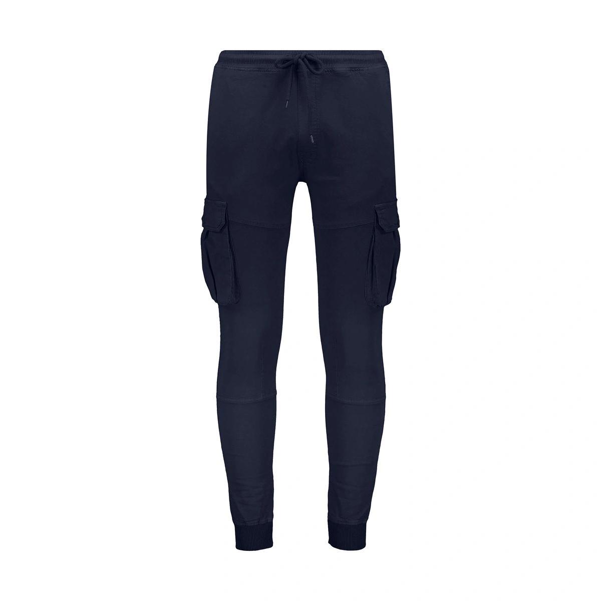 شلوارکتان مردانه کمرکش دمپاکش -شش جیب - به رنگ مشکی - جنس کتان و پنبه - ساخت ایران - تولید ( برند ) 