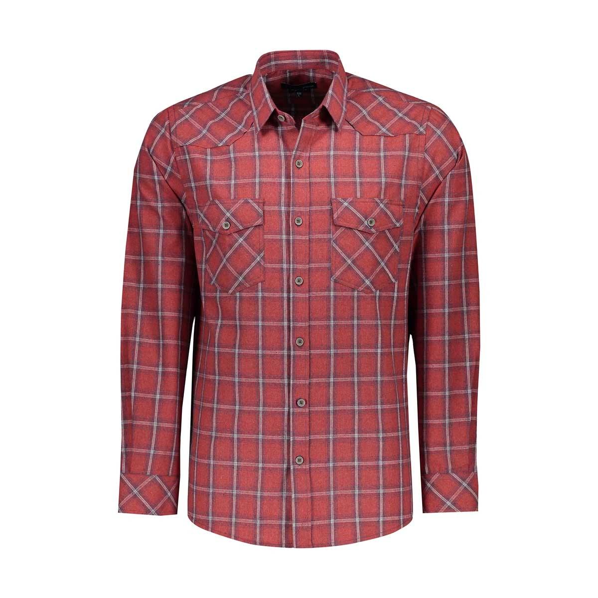 خرید پیراهن پشمی مردانه تولید پاتن جامه می باشد. پیراهن پشمی طرح چهارخانه.