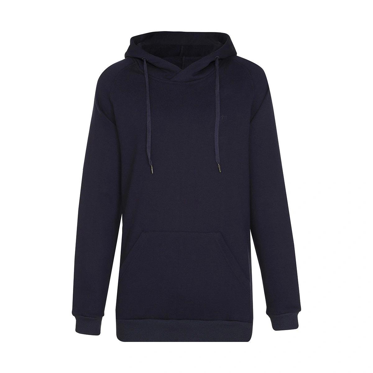 هودی کلاهدار آستین رگلان مردانه - طرح ساده آستین بلند - جلو بسته جیب دار - ساخت ایران - تولید پاتن ج