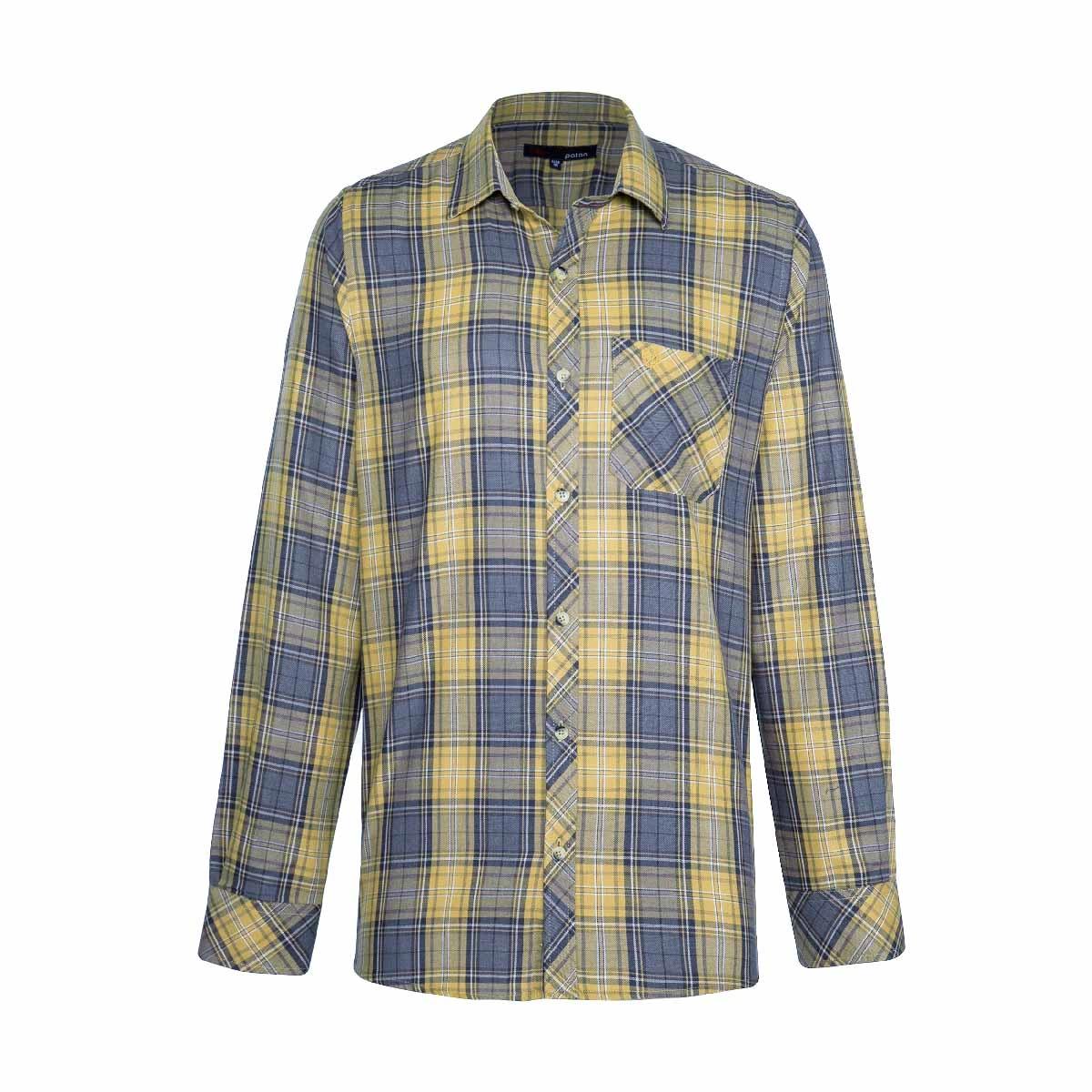 پیراهن اداری رسمی مردانه آستین بلند. مدل چهارخانه خرید از پاتن جامه. 