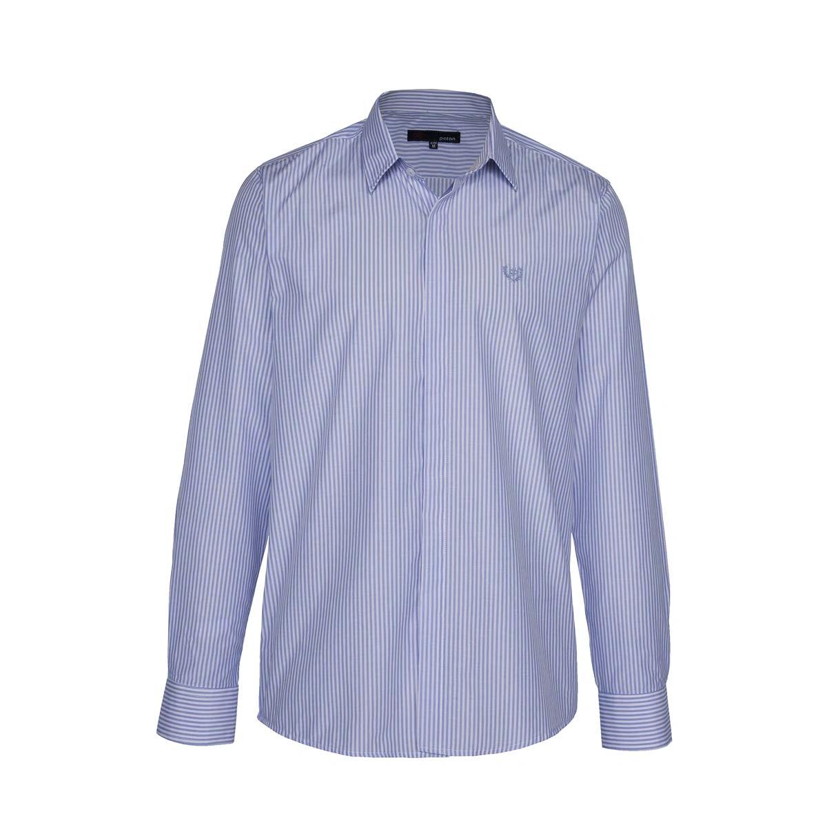 پیراهن آستین بلند مردانه مدل معمولی رگولار خرید از فروشگاه آنلاین پاتن جامه. 