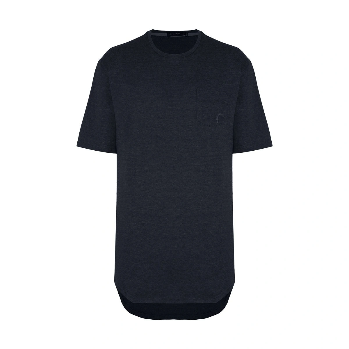 تیشرت مردانه آستین کوتاه - مدل لانگ - تولید پاتن جامه می باشد -به رنگ سورمه ای - مناسب برای استفاده 