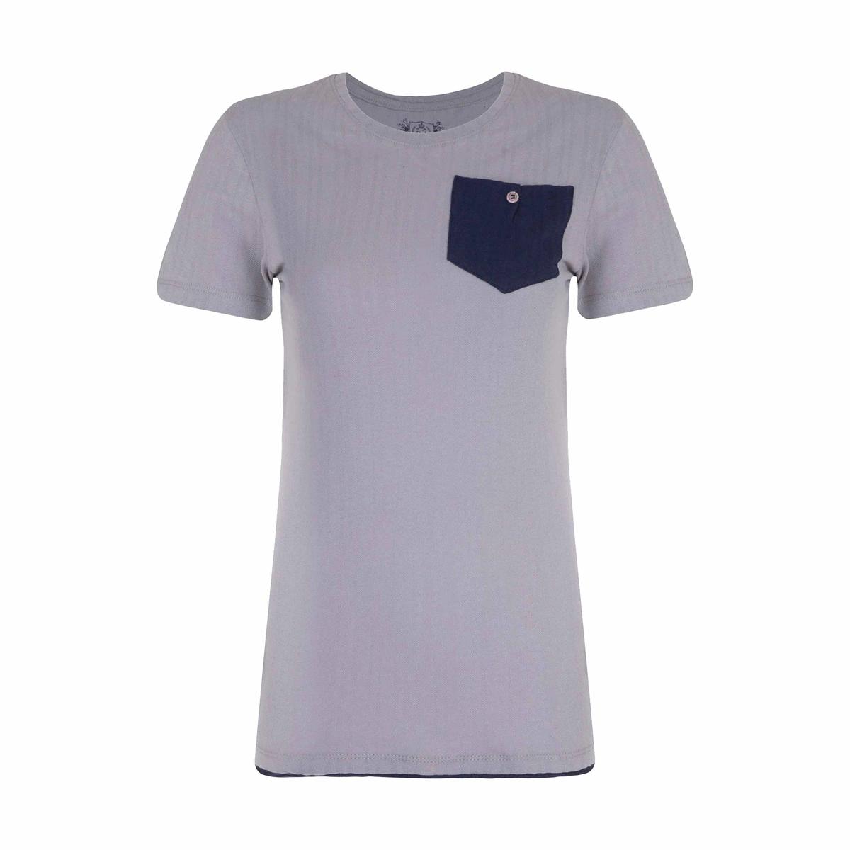 تیشرت زنانه آستین کوتاه - بسیار خنک و نازک - جنس نخی - جیب دار - یقه گرد - به رنگ یاسی - مناسب برای 