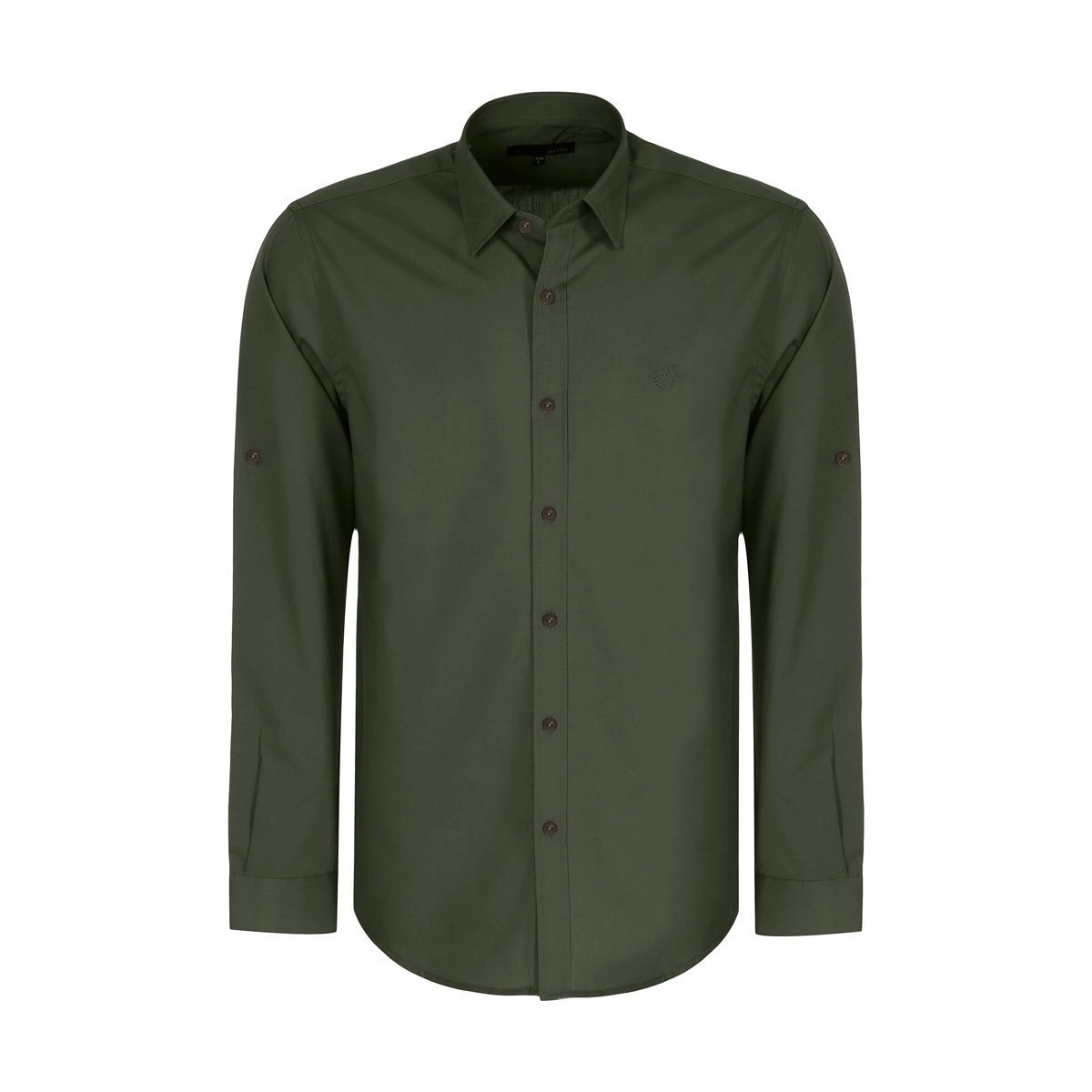 پیراهن آستین بلند مردانه تولید شرکت پاتن جامه می باشد . جنس پارچه پوپلین می باشد (پنبه/لاکرا). پارچه