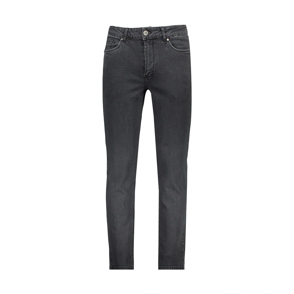 شلوار جین مردانه - جنس : 97% پنبه و 3 % لاکرا - استایل راسته - رنگ : ذغالی - تولید کارخانه پاتن جامه