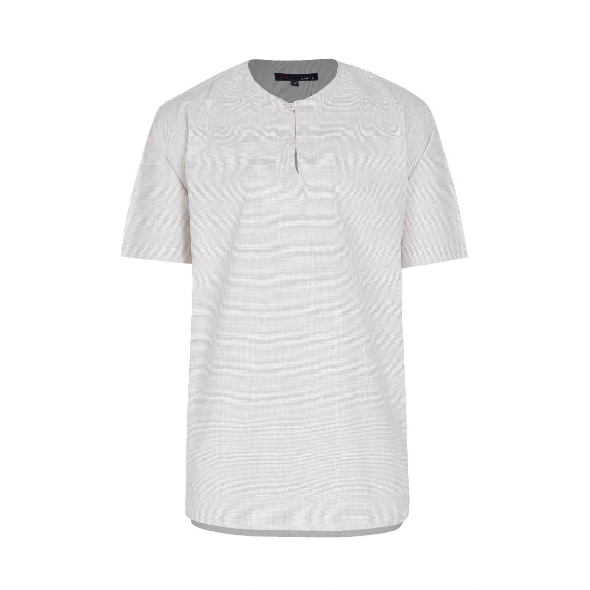 پیراهن آستین کوتاه مردانه تولید شرکت پاتن جامه می باشد. جنس پیراهن صد در صد پنبه. یقه فرنچ سه دکمه. 