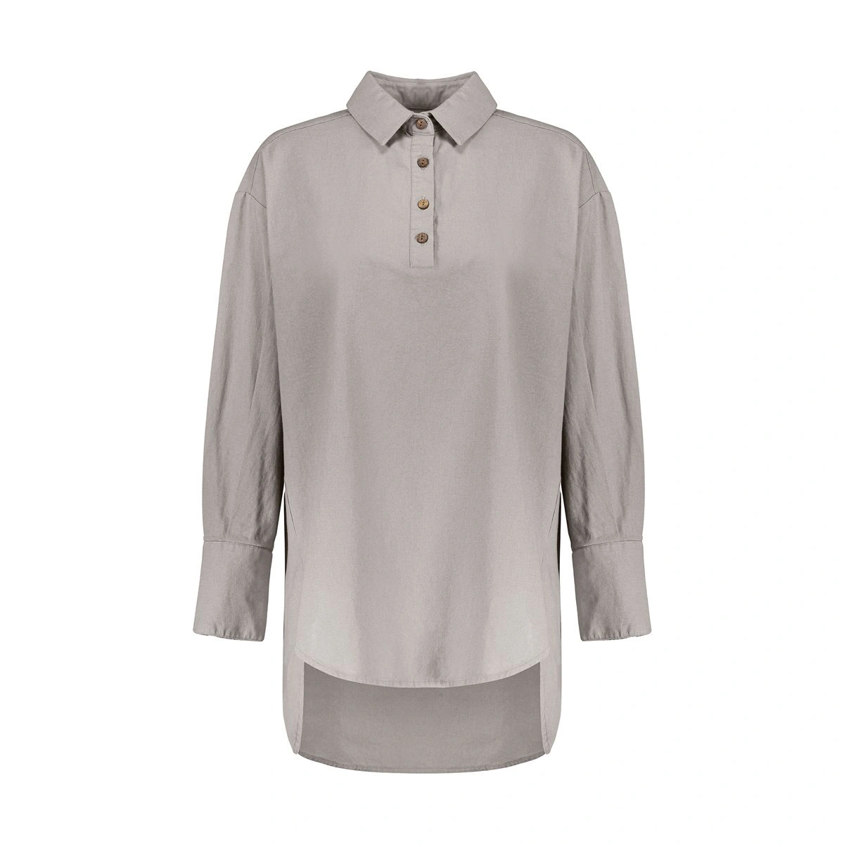 مانتو جلو بسته زنانه تولید شرکت پاتن جامه - جنس پارچه پنبه - پنبه / لینن - پارچه سبک و خنک مناسب برا