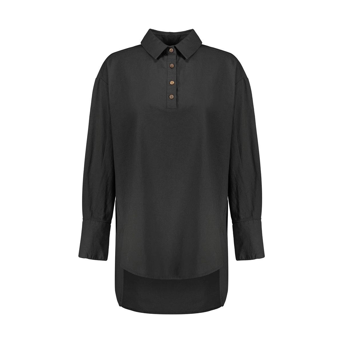 مانتو جلو بسته زنانه تولید شرکت پاتن جامه - جنس پارچه پنبه - پنبه / لینن - پارچه سبک و خنک مناسب برا