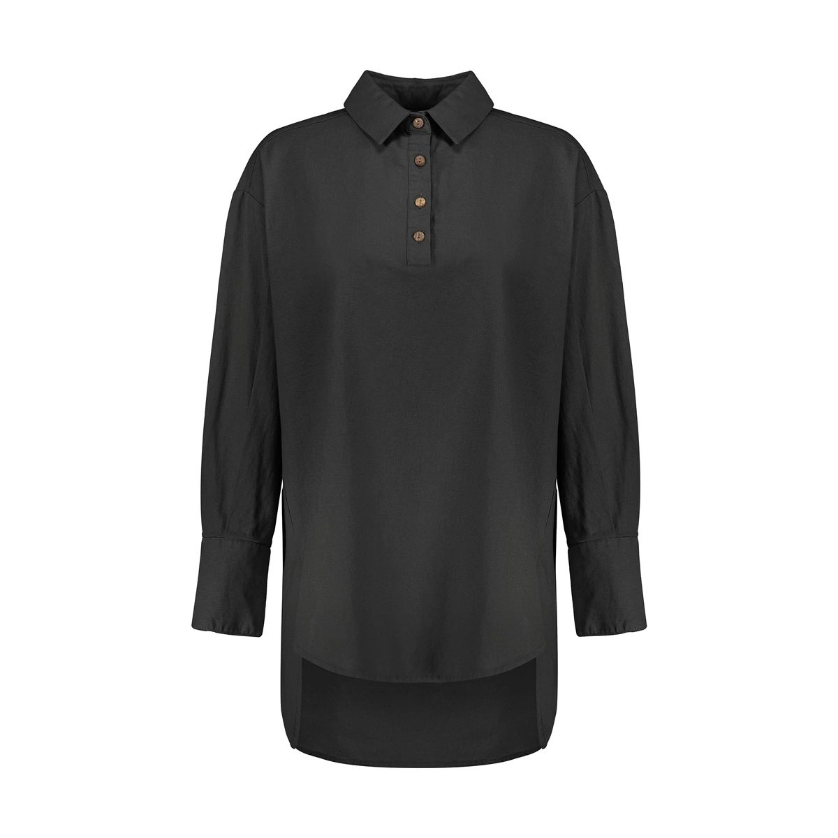 مانتو جلو بسته زنانه تولید شرکت پاتن جامه - جنس پارچه پنبه - پنبه / لینن - پارچه سبک و خنک مناسب برا