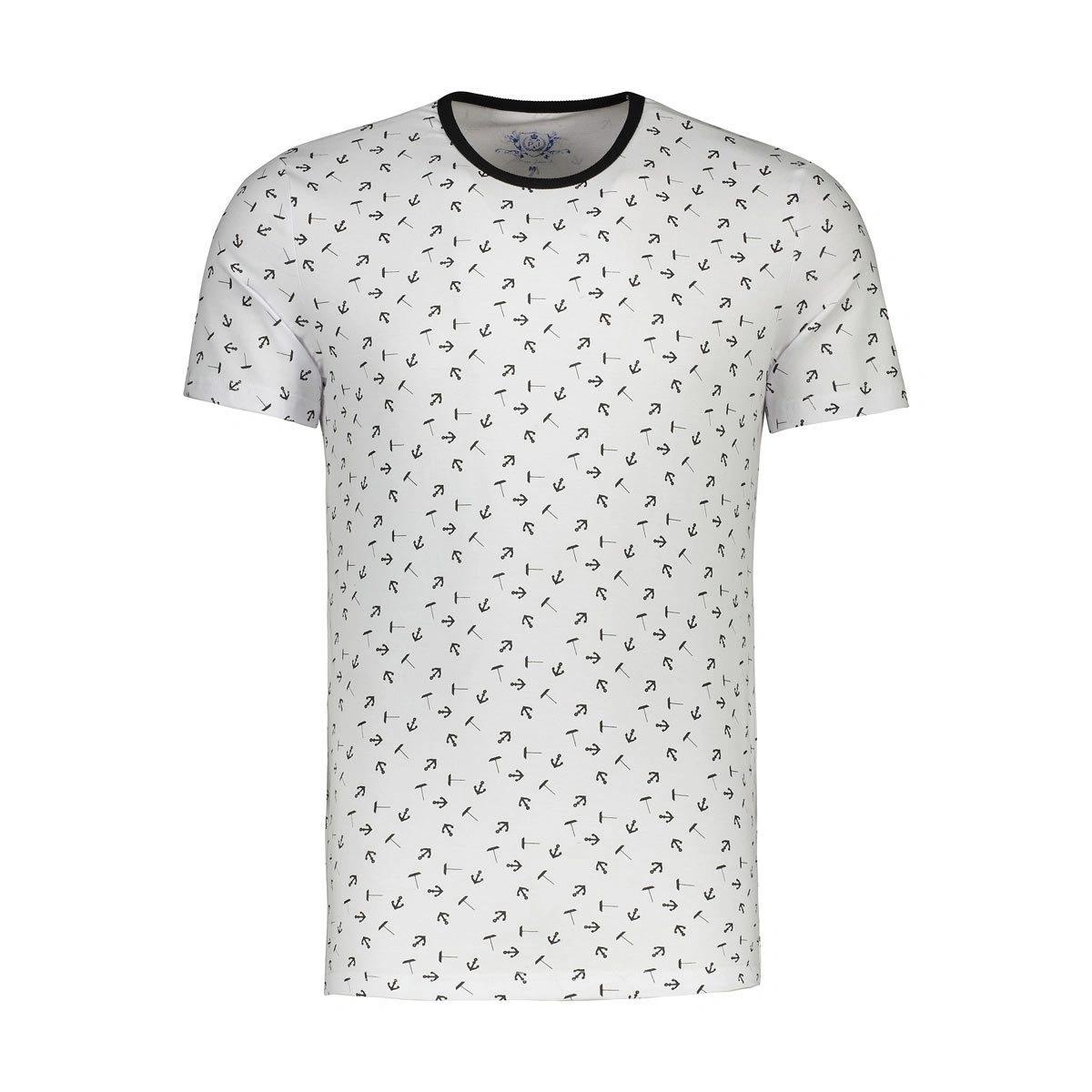 تیشرت آستین کوتاه مردانه تولید شرکت پاتن جامه می باشد. جنس پارچه صد در صد پنبه می باشد. یقه گرد و پا