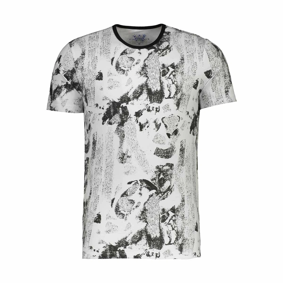 تیشرت آستین کوتاه مردانه تولید پاتن جامه می باشد. جنس صد در صد پنبه. پارچه طرح دار. آستین کوتاه یقه 