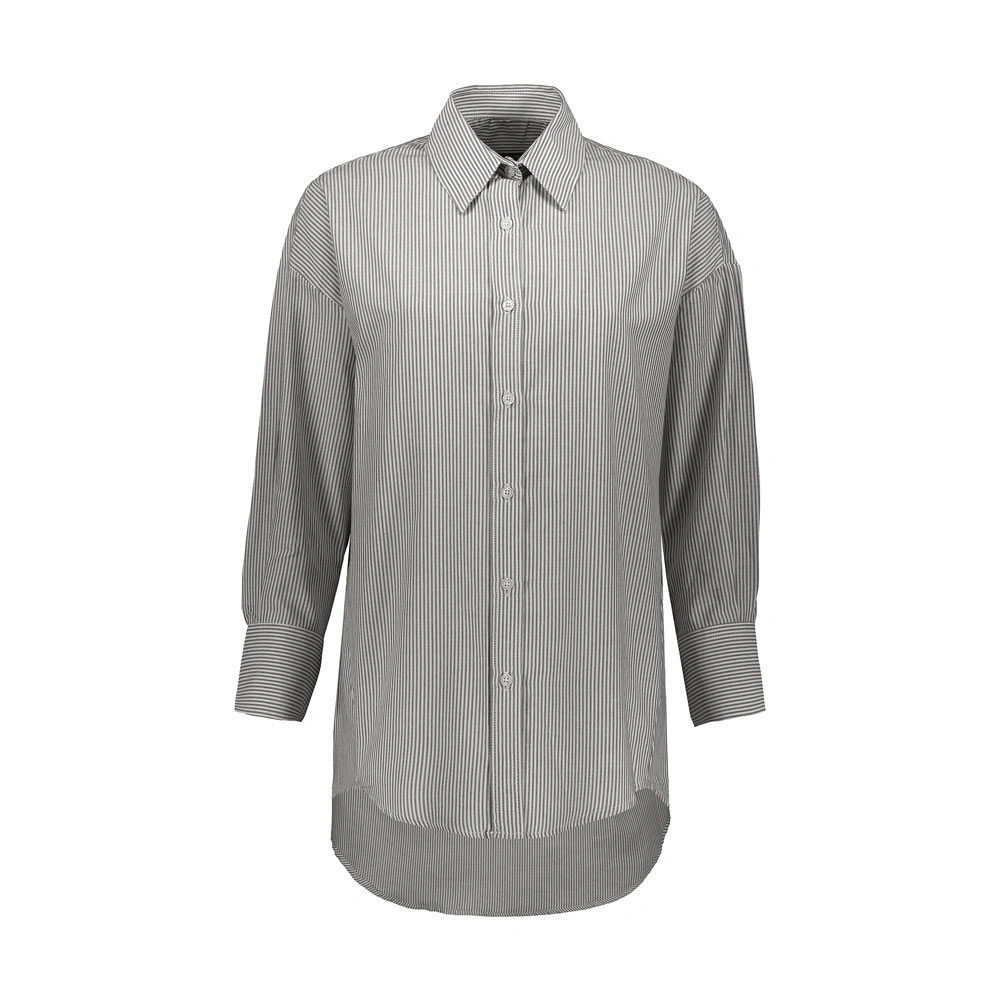 خرید پیراهن زنانه برند پاتن جامه / پیراهن زنانه صد در صد نخی / زیردست پارچه نرم و لطیف / طرح راه راه