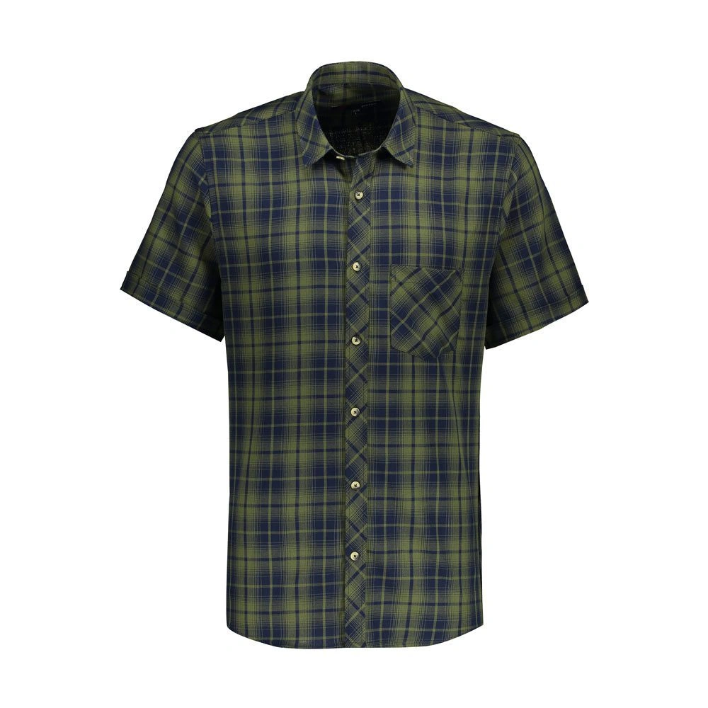 پیراهن آستین کوتاه چهارخانه مردانه از برند پاتن جامه. 