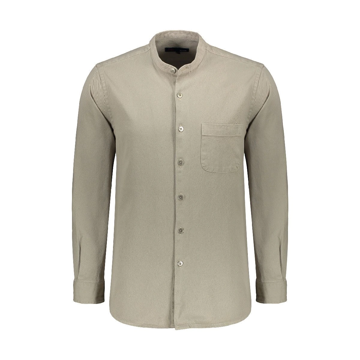 پیراهن کتان کرم آستین بلند تولید پاتن جامه می باشد. جنس پیراهن صد در صد کتان (پنبه) می باشد. پارچه ن