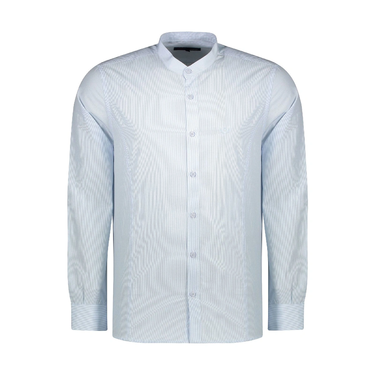 پیراهن آستین بلند مردانه یقه دیپلمات مدل معمولی. 