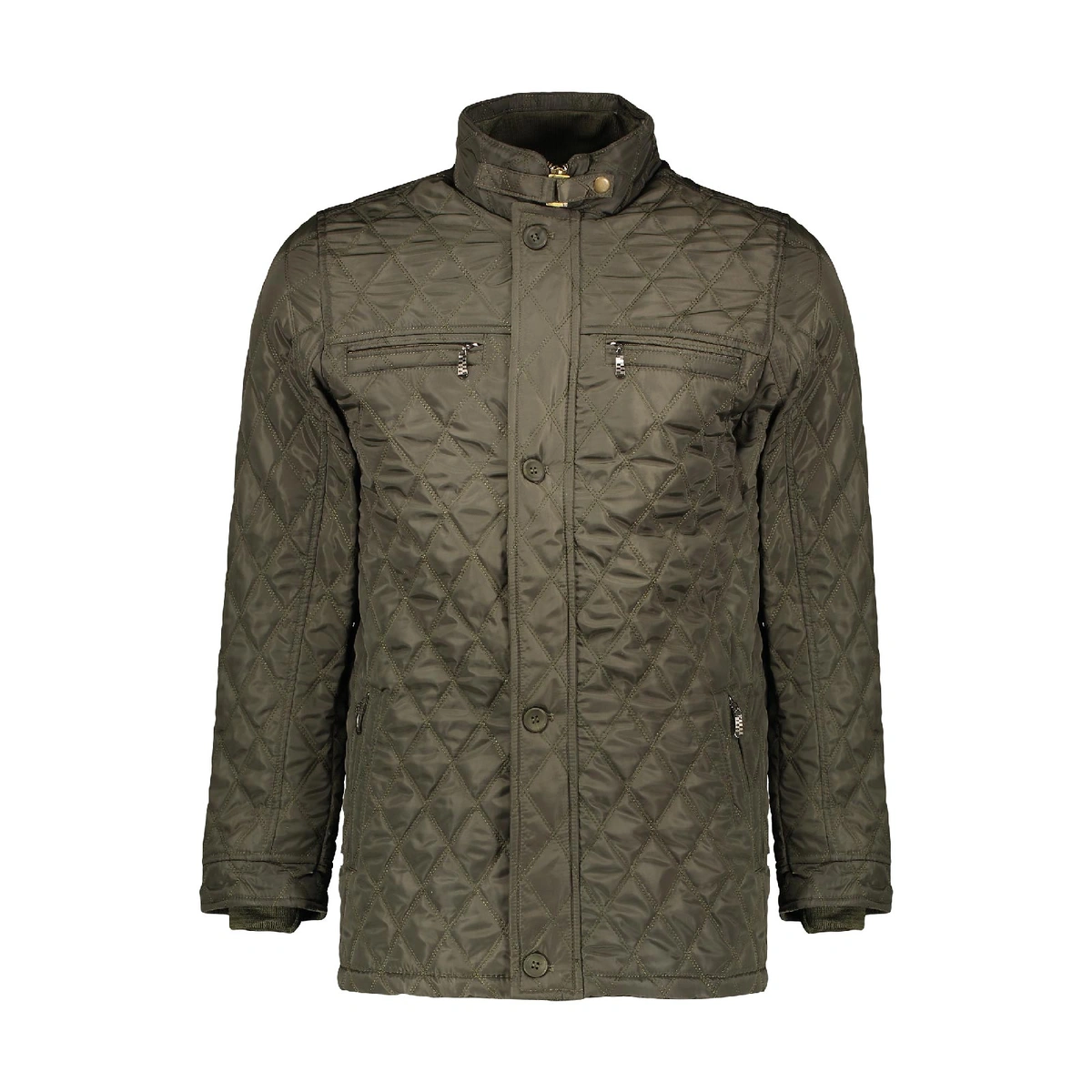 کاپشن شمعی مردانه تولید پاتن جامه می باشد. جنس کاپشن شمعی (پلی استر) داخل آستر دار می باشد. طرح لوزی