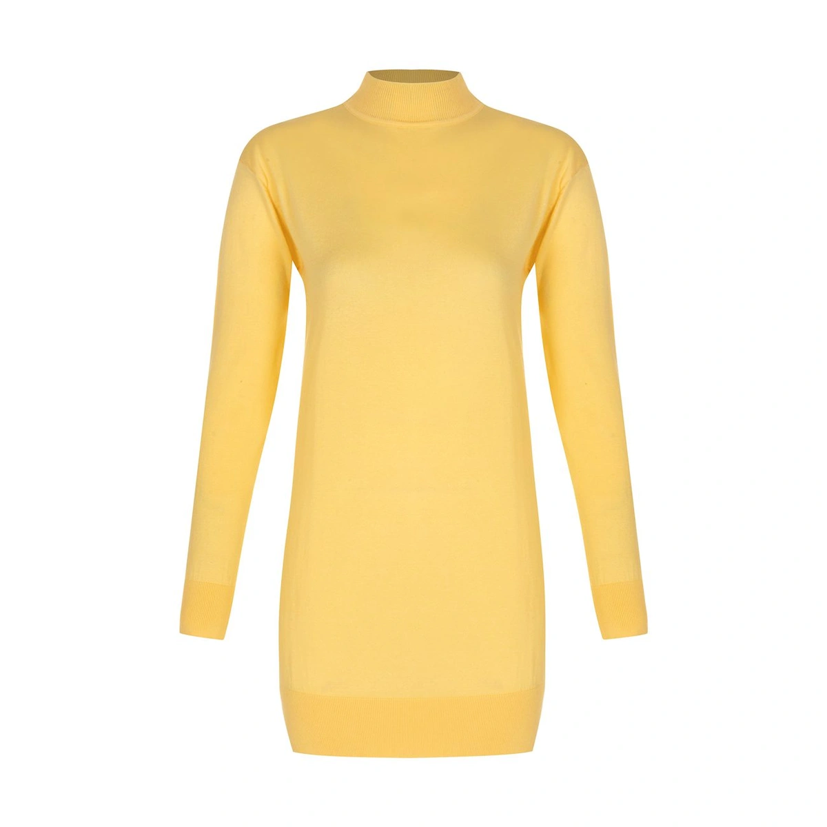 تونیک بافت زنانه تولید پاتن جامه می باشد . جنس کار پنبه می باشد . یقه اسکی با ارتفاع 4/5 سانت - قد ک