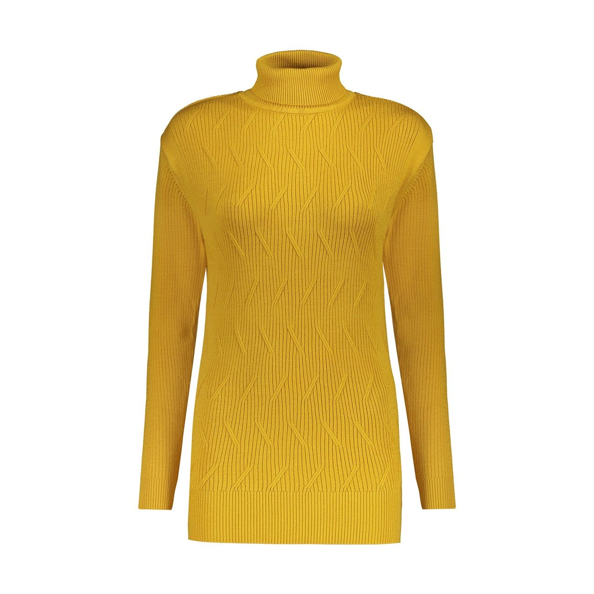 بافت یقه اسکی زنانه تولید پاتن جامه می باشد - بافت کار کبریتی می باشد - طرح جلو کار ، خط دار اریب می