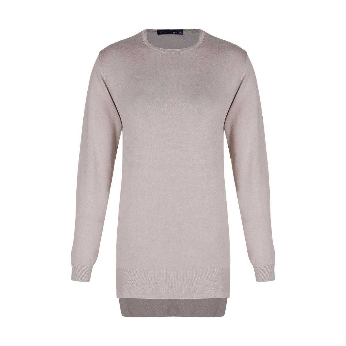 تونیک بافت زنانه تولید پاتن جامه می باشد - قد پشت کار بلند تر از قد جلوی کار می باشد - بافت با تراکم