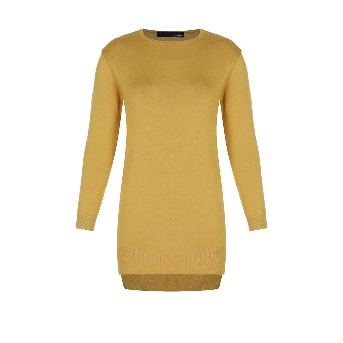 تونیک بافت زنانه تولید پاتن جامه می باشد - قد پشت کار بلند تر از قد جلوی کار می باشد - بافت با تراکم