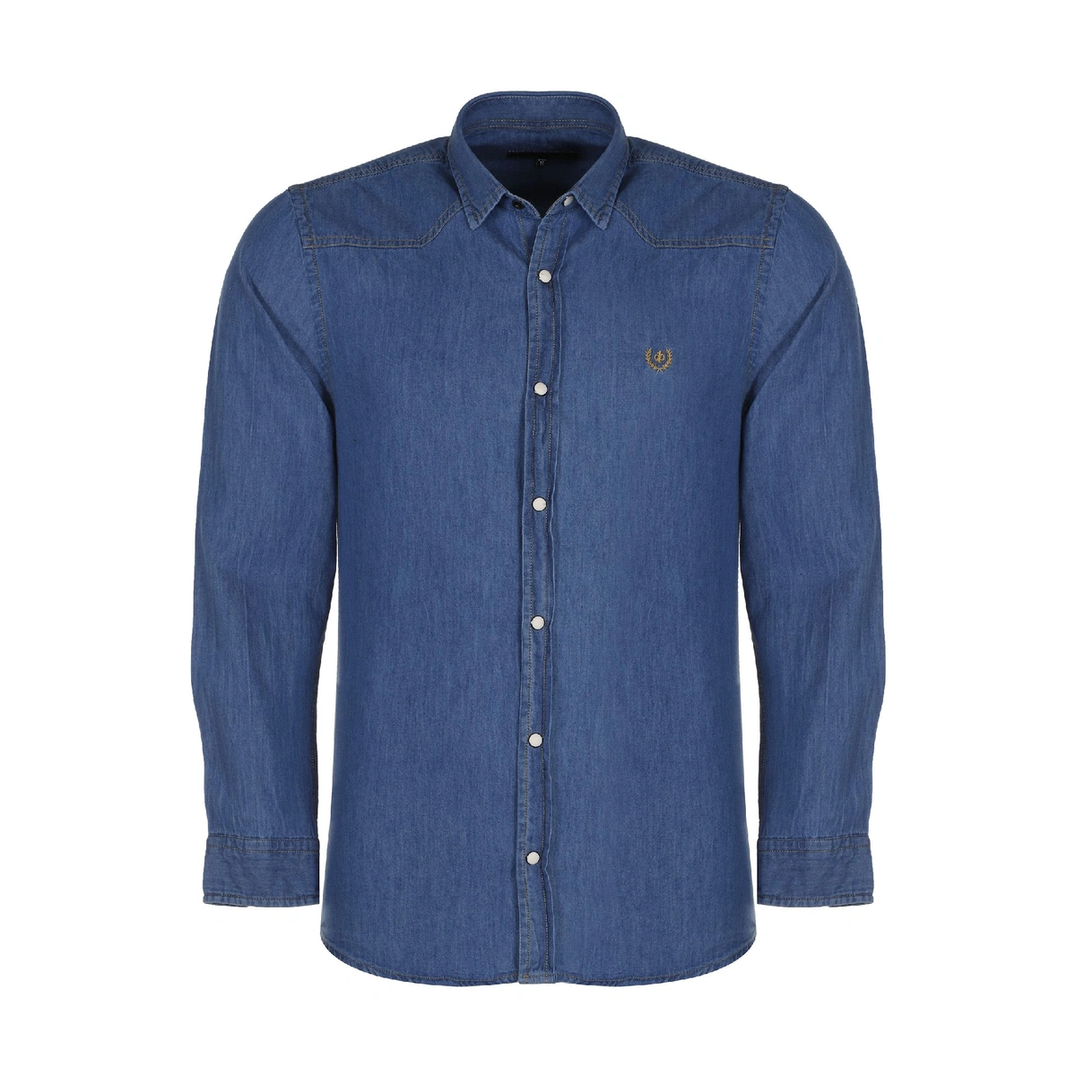 پیراهن جین مردانه تولید پاتن جامه می باشد. جنس پیراهن صد در صد جین (پنبه) می باشد. جین بدون کش رنگ آ