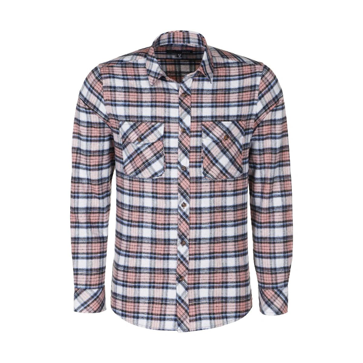 پیراهن آستین بلند پشمی مردانه طرح چهار خانه مدل رگولار از فروشگاه پاتن جامه. 