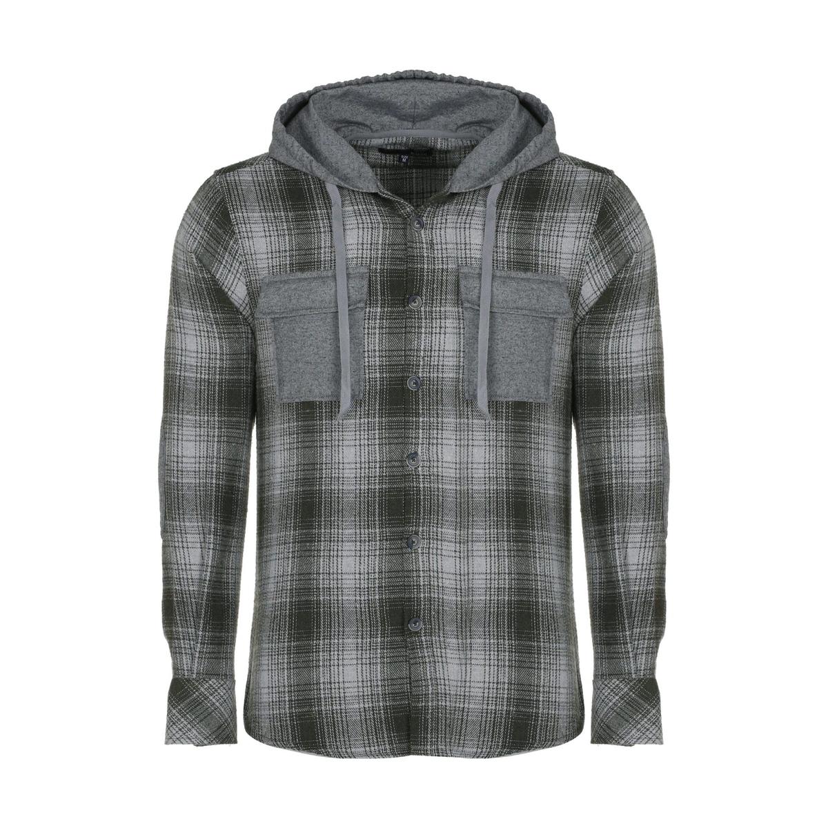 پیراهن کلاهدار مردانه تولید پاتن جامه می باشد. پارچه پشمی و جنس آن 65 درصد پنبه / 35 درصد پلی استر م