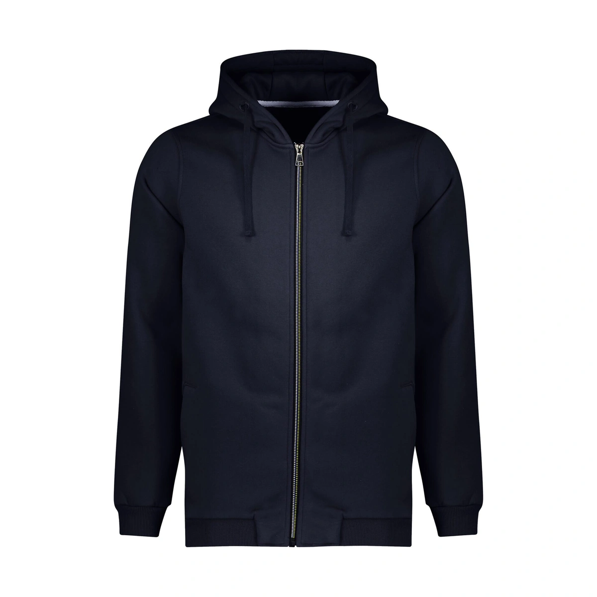 سویشرت کلاهدار مردانه سرمه ای / صد در صد پنبه (دورس سه نخ) / تمام زیپ / مچ و دور کمر کشبافت / مناسب 