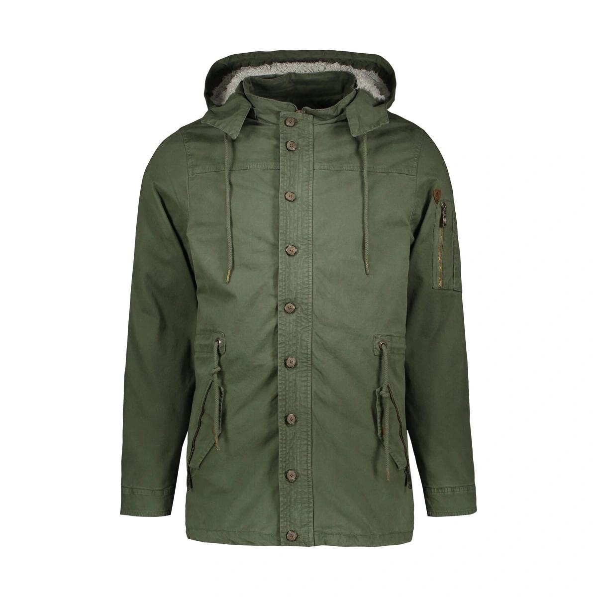 کاپشن کتان مردانه تولید پاتن جامه می باشد. کاپشن از جنس کتان (پنبه) بوده داخل خزدار (رنگ سفید) می با