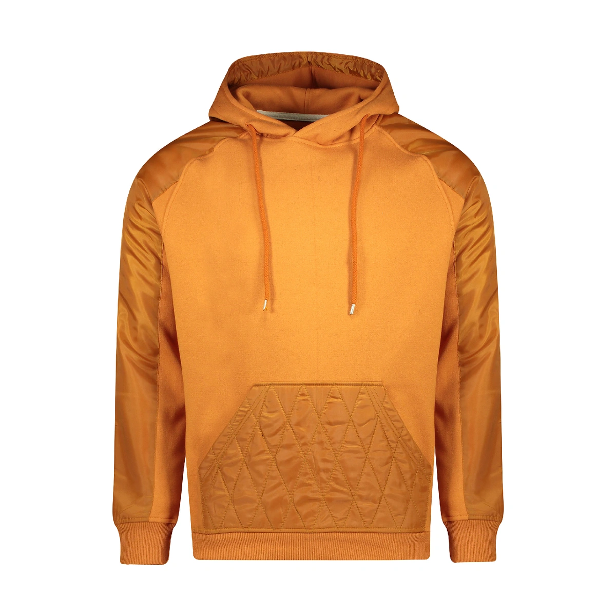 هودی مردانه رنگ نارنجی تولید پاتن جامه می باشد. جنس هودی دورس سه نخ می باشد (صد در صد پنبه) قسمت جیب
