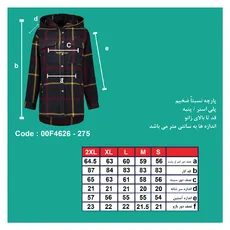 پیراهن چهارخانه کلاهدار زنانه