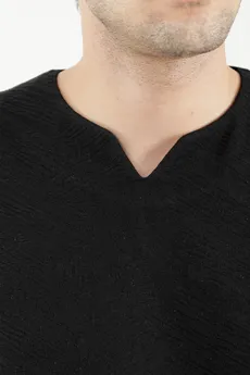 تیشرت آستین کوتاه مردانه یقه کوبایی