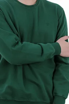 سویشرت دورس مردانه یقه کشبافت رنگ سبز