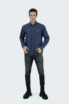 پیراهن آستین بلند مردانه جین