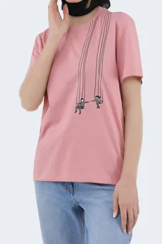 تیشرت طرح دار زنانه